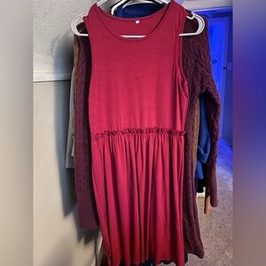 Sleeveless Red Dress